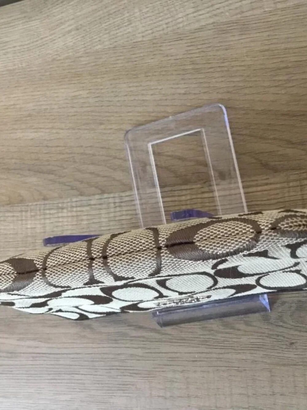 Coach Corner Zip Wristlet in Outline Signature Canvas with Hangtag J1521 564375 - Picture 4 of 5